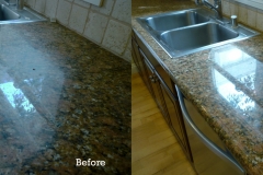 GRANITE COUNTER TOPS BEFORE AND AFTER