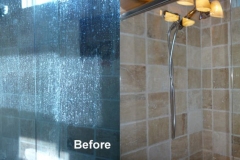 SHOWER DOORS BEFORE AND AFTER