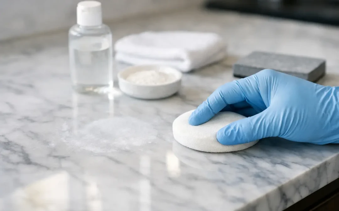 Marble Etch Removal: What Actually Works