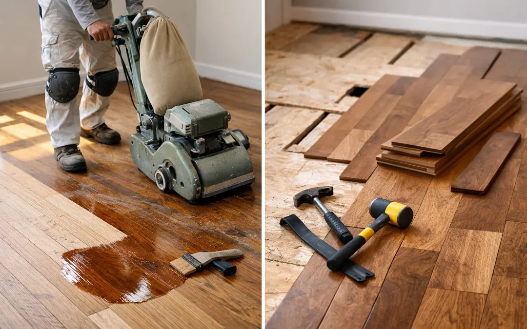Wood Floor Refinishing vs Replacement