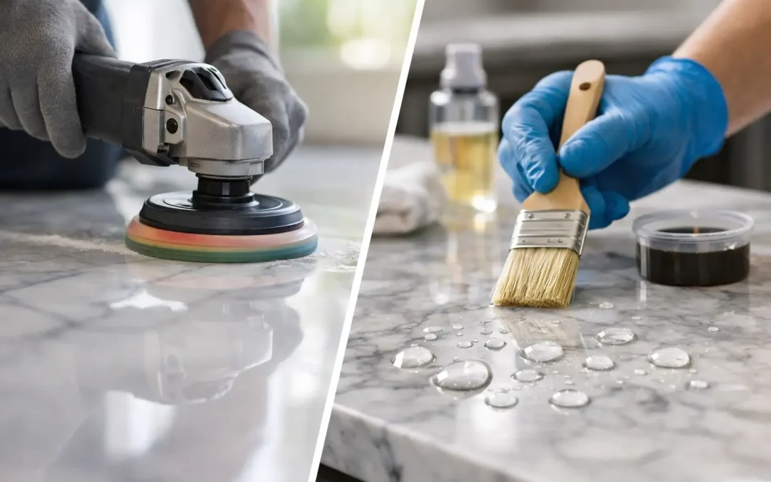 Marble Polishing Versus Marble Sealing Explained