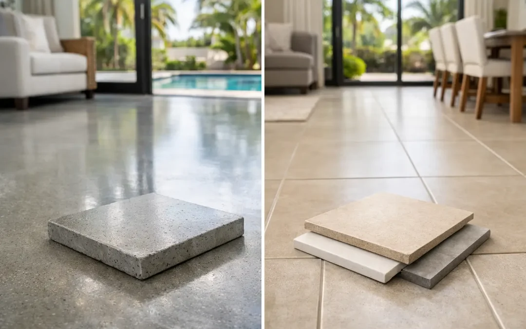 Polished Concrete vs Tile for Florida Homes